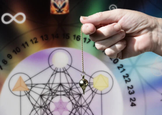 Pendule utilisé sur un schéma du corps