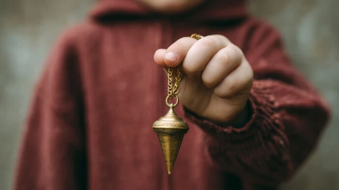 Pendule utilisé sur un schéma du corps